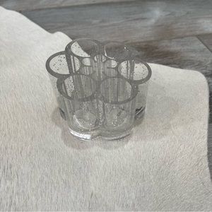 4/$25 Vintage Lipsmackers acrylic flower shaped makeup organizer